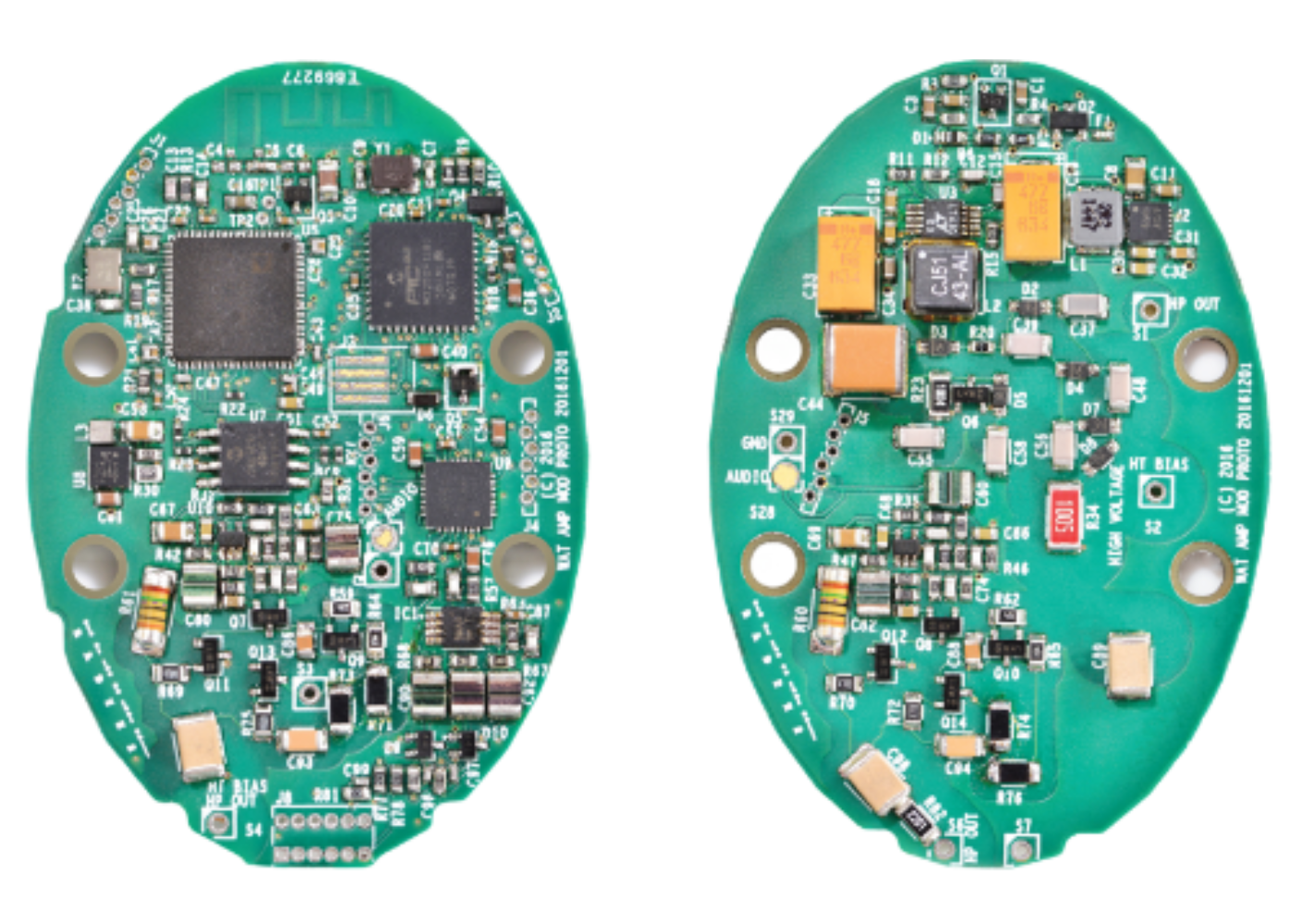 Mobile Headphone DAC/ADC and Bluetooth (BT) PCBs, Battery Powered